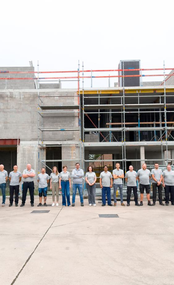MGC Subcontracting group team photo new building